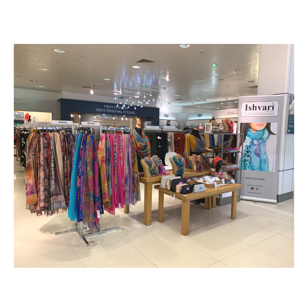 Pop Up Shop at John Lewis Trafford Centre Ishvari